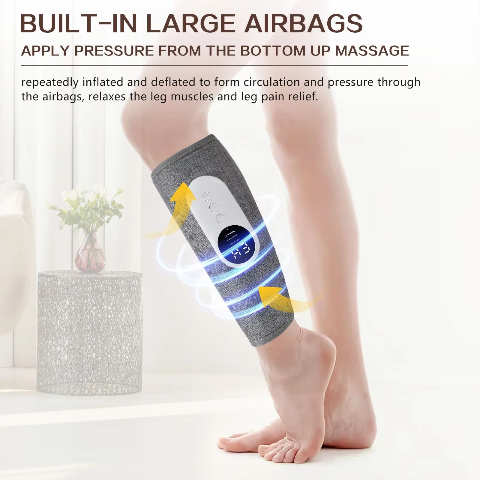 Reviveleg™ – Portable Leg Massager with Compression and Heat for Ultimate Relaxation