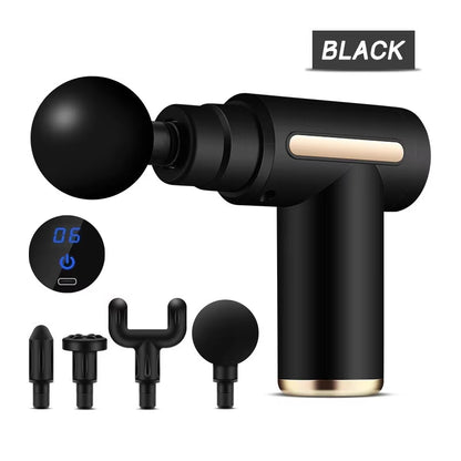 Pulserelief Pro™ – Portable LED Percussion Massage Gun for Deep Tissue Recovery