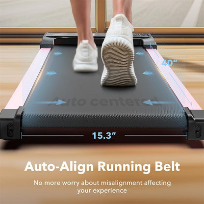 Incline Walking Pad Treadmill with Remote Control