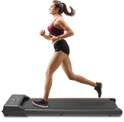 Walking Pad under Desk Treadmill, LED Display and Remote Control Portable Treadmill for Home and Office, 2.5HP 265LBS