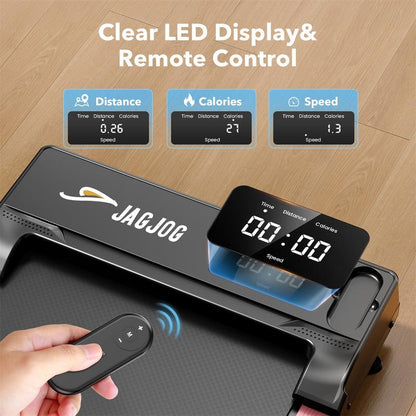 Incline Walking Pad Treadmill with Remote Control